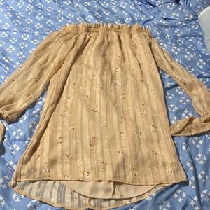 Wayf off the shoulder dress